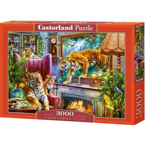 Tigers coming to Life Puzzel (3000 stukjes)