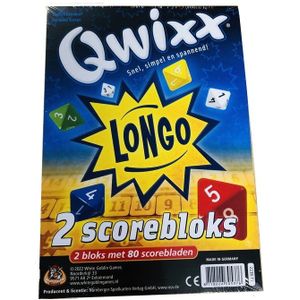 Qwixx Longo Bloks - Extra Scorebloks met 160 Scorebladen voor Langere Getallenrijen en Dubbele Geluksgetallen