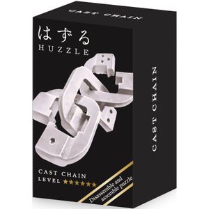 Mini Huzzle Cast Puzzle - Chain Silver (level 6)