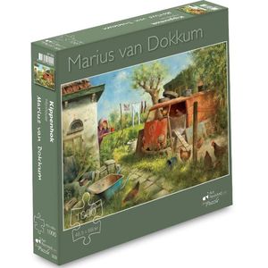 Puzzel 1000 stukjesMArius van Dokkum Kippenhok