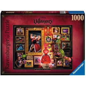 Villainous: Queen of Hearts Puzzel (1000 stukjes, Disney thema)