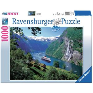 Noorse Fjord Puzzel (1000 stukjes, Landschappen)