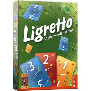 999 Games Ligretto Groen Kaartspel - Geschikt voor 2-4 spelers, combineerbaar tot 12 spelers