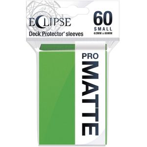 Sleeves Eclipse Matte Small - Lime Groen (62x89 mm)