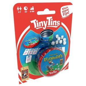 999 Games TinyTins Regenwormen - Dobbelklassieker in miniformaat voor 8+ jaar, 2-7 spelers, +/- 20 minuten speeltijd