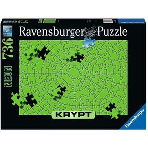 Krypt Neon Green Puzzel (736 stukjes) - Uitdagende puzzel voor volwassenen