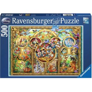 Most Famous Disney Characters (500 stukjes) - Ravensburger Puzzel