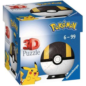 Ravensburger 3D Puzzel - Pokemon Ultra Ball - 54 Stukjes - Geschikt voor alle leeftijden