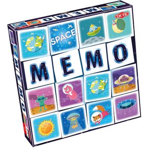 Tactic Memo Space - Geheugenspel voor kinderen vanaf 3 jaar - Train je observatie - 2-4 spelers - Inclusief 54 Memokaarten