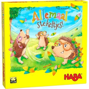 HABA Spel - Allemaal stekeltjes 3+ | Leuk spel voor kinderen vanaf 3 jaar | Versier de egels met blaadjes in de juiste kleur