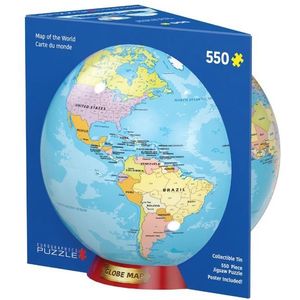 Map of the World Tin Puzzel (550 stukjes)