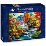 Country House by the Water Fall Puzzel (1000 stukjes)