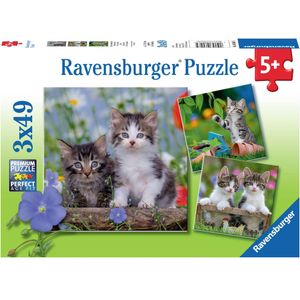 Puzzel Jonge Katjes (3x49 Stukjes) - Ravensburger