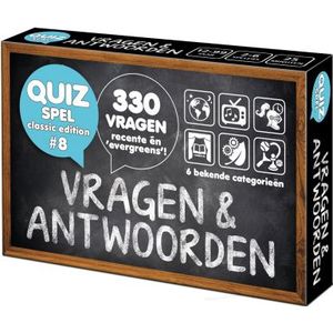 Vragen & Antwoorden #8 - Kaartspel - Pocketformaat Trivia Quiz en Aanvulset / Uitbreiding - 330 Nederlandse vragen