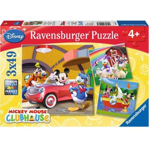 Puzzel Disney Mickey Mouse - 3x49 Stukjes (Kinderpuzzel)