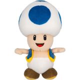 Super Mario - Blue Toad Knuffel (20cm)