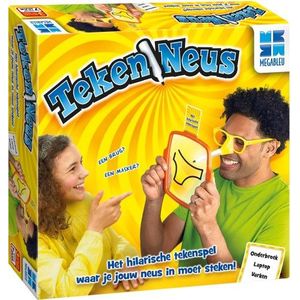 Tekenneus - Hilarisch gezelschapsspel voor de hele familie - Geschikt voor kinderen vanaf 7 jaar - Teken met je neus!
