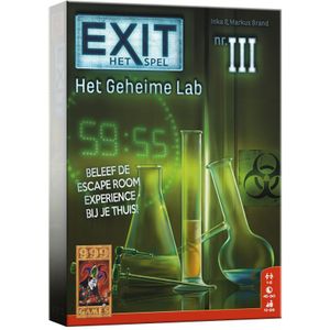 EXIT: Het Geheime Lab - Uitdagend coöperatief escape room-spel | Leeftijd 12+ | 1-4 spelers