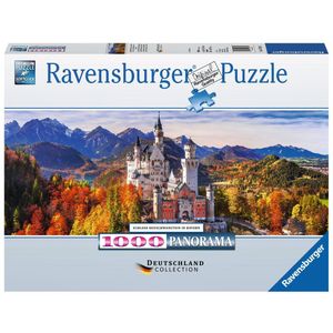 Slot Neuschwanstein Panorama Puzzel (1000 stukjes, Landschappen)
