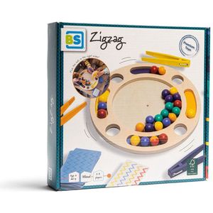 BS Toys Zigzag Hout - Kinderspel | Geschikt voor kinderen vanaf 3 jaar | 2-6 spelers | Hoogwaardig hout | Urenlang speelplezier
