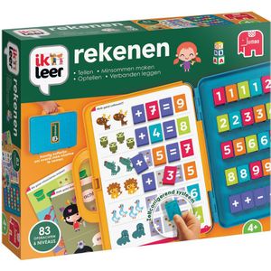 Jumbo Ik Leer Rekenen - Educatief spel voor kinderen vanaf 4 jaar - 15 kaarten met 83 opdrachten op 6 niveaus