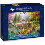 Spring Wolf Family Puzzel (1500 stukjes)