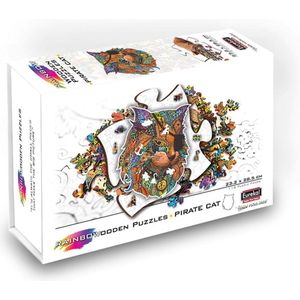 Rainbow Houten Puzzel - Piraten Kat (116 stukjes)