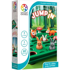 SmartGames Jump In - Puzzel voor 1 persoon | 60 opdrachten | Leeftijd 7+ | Logica en probleemoplossing