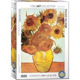 Twelve Sunflowers - Vincent van Gogh Puzzel (1000 stukjes)