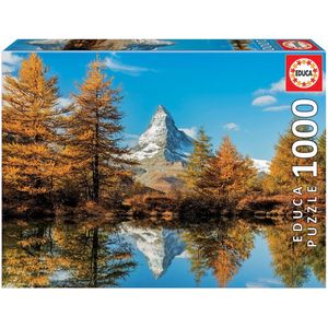 Puzzel Matterhorn Berg in de Herfst (1000 stukjes)