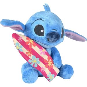 Disney - Stitch met Surfboard - Pluche - Knuffel - 25 cm