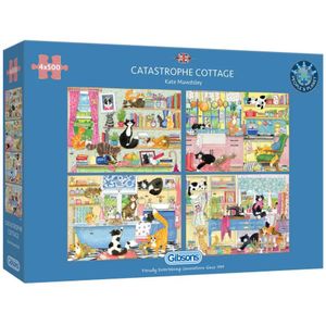 Catastrophe Cottage Puzzels (4 x 500 stukjes)