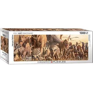 Dinosaurs - Haruo Takino Panorama Puzzel (1000 stukjes)