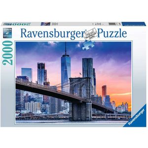 Van Brooklyn naar Manhatten Puzzel (2000 Stukjes, Stadsleven)