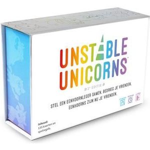 Unstable Unicorns NL - Strategisch kaartspel voor 2-8 spelers, vanaf 8 jaar oud, met 135 kaarten