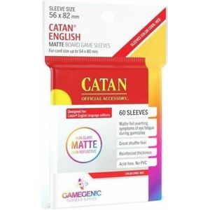 Sleeves Matte Catan-Sized 56x82mm (60 stuks)