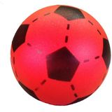 Softbal Foam - Voetbal Print - Rood - Zacht - 20 cm