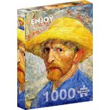 Vincent Van Gogh - Zelfportret met Strohoed (1000 stukjes)