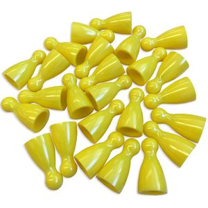 Plastic Spel Pionnen 12x24mm Geel (100 stuks)