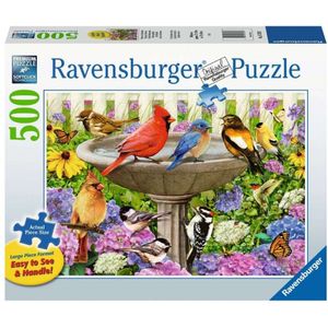 Ravensburger Puzzel Bij het Vogelbadje - Legpuzzel - 500 stukjes