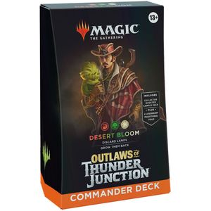 Magic The Gathering - Outlaws of Thunder Junction Commander Deck Desert Bloom
