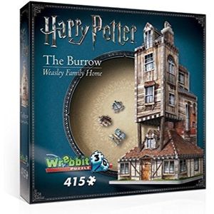 Wrebbit 3D Puzzel - Harry Potter The Burrow (415 stukjes)