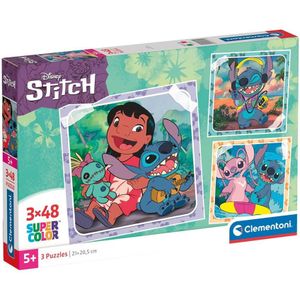 Stitch Puzzel (3x48 stuks)