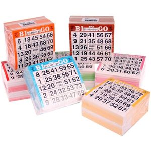 Longfield Games Bingokaarten 500 Stuks - 1 pak - willekeurige kleur