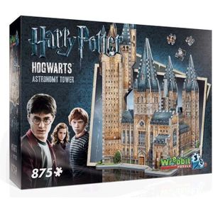 Wrebbit 3D Puzzel - Harry Potter Hogwarts Astronomy Tower (875 stukjes)