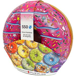 Donut Rainbow Tin Puzzel (550 stukjes)