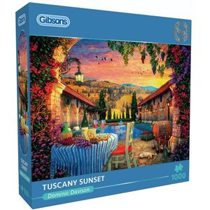 Tuscany Sunset Puzzel (1000 stukjes)