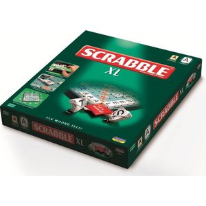 Scrabble XL - Gezelschapsspel voor de hele familie met extra grote letters en draaiend bord