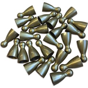 Plastic Spel Pionnen 12x24mm Goud (100 stuks)
