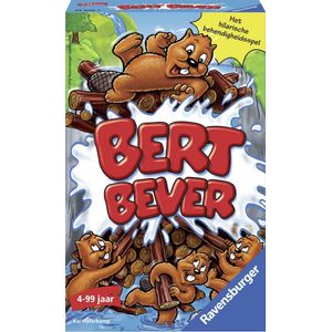 Ravensburger Bert Bever - Pocket Editie: Geschikt voor 1-4 spelers vanaf 4 jaar | Maak de meeste boomstammen ongemerkt buit!